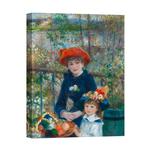 Obraz impresjonistyczny na płótnie Le due sorelle (na tarasie) Renoir Promocja