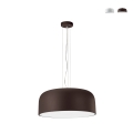 Żyrandol wiszący z okrągłym kloszem 52 cm metalowy Bistrot Promocja
