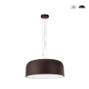 Żyrandol wiszący z okrągłym kloszem 52 cm metalowy Bistrot Promocja