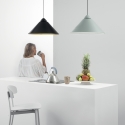 Nowoczesna lampa wisząca z metalu z kloszem stożkowym BigBang Koszt
