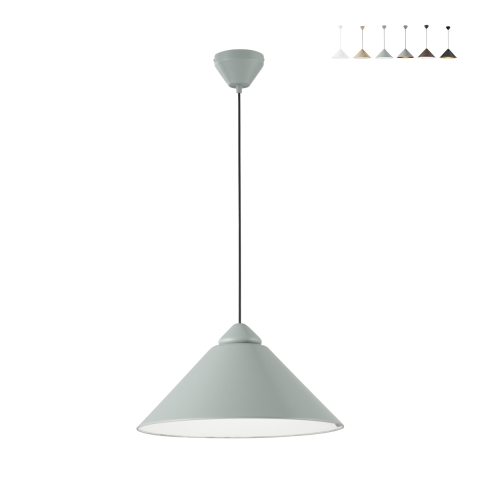 Nowoczesna lampa wisząca z metalu z kloszem stożkowym BigBang Promocja