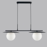 Lampa wisząca metalowa z dwoma szklanymi kloszami Chaplin LS Oferta