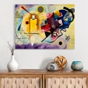 Nowoczesny obraz abstrakcyjny na płótnie Yellow, Red & Blue Kandinsky Sprzedaż