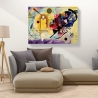 Nowoczesny obraz abstrakcyjny na płótnie Yellow, Red & Blue Kandinsky Sprzedaż