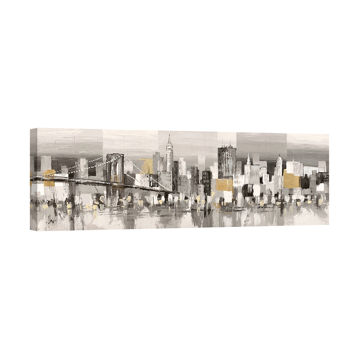 Nowoczesny obraz abstrakcyjny na płótnie "Manhattan & Brooklyn Bridge" Luigi Florio Promocja Nowoczesny obraz abstrakcyjny na płótnie "Manhattan & Brooklyn Bridge" Luigi Florio Promocja