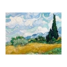 Obraz na płótnie impresjonizm Pole pszenicy z cyprysami van Gogh Oferta