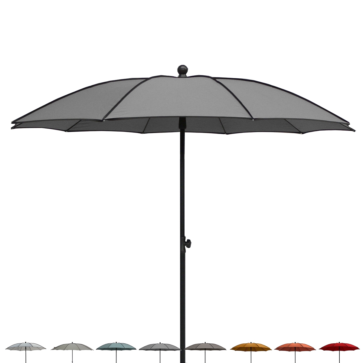 Nowoczesny parasol ogrodowy Ø200 cm do ogrodu i na taras Border Stan Magazynowy