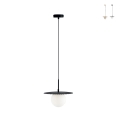 Lampa wisząca do salonu szklany klosz 45cm Chaplin L1 Promocja