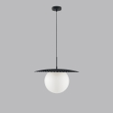 Lampa wisząca do salonu szklany klosz 45cm Chaplin L1 Oferta