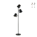 Colt LP3 lampa stojąca z metalu z trzema regulowanymi źródłami światła, styl industrialny Promocja