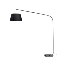 Nowoczesna czarna metalowa lampa stojąca z materiałowym abażurem 180 cm Enjoy Oferta