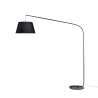 Nowoczesna czarna metalowa lampa stojąca z materiałowym abażurem 180 cm Enjoy Oferta