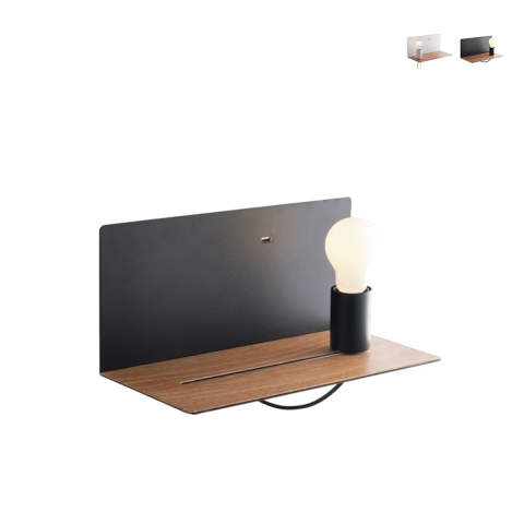 Minimalistyczny kinkiet metalowy z gniazdem USB i regulowanym oświetleniem Flash Promocja