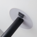 Lampa stojąca zewnętrzna metalowa czarna z białym kloszem Geco Oferta