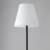 Lampa stojąca zewnętrzna metalowa czarna z białym kloszem Geco Sprzedaż
