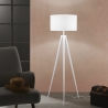 Lampa stojąca trójnożna z metalu z abażurem tkaninowym Ibis Sprzedaż
