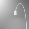 Lampa podłogowa łukowa, metalowa, styl minimalny, regulowana głowica Maison Sprzedaż