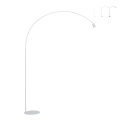 Lampa podłogowa łukowa, metalowa, styl minimalny, regulowana głowica Maison Promocja