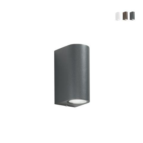 Nowoczesny kinkiet zewnętrzny z aluminium 2 lampy One Promocja