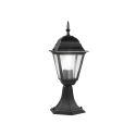 Czarna lampa ogrodowa zewnętrzna z kloszem szklanym Roma Sprzedaż