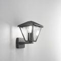 Lampa ścienna ogrodowa latarnia z aluminium z szklanym kloszem Prisma Promocja