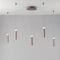 Nowoczesny żyrandol sufitowy LED z 5 wiszącymi lampami Candle Promocja