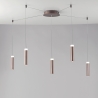 Nowoczesny żyrandol sufitowy LED z 5 wiszącymi lampami Candle Promocja