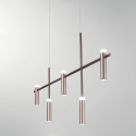 Nowoczesna lampa wisząca metalowa 5 źródeł światła LED Candle Sprzedaż