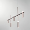 Nowoczesna lampa wisząca metalowa 5 źródeł światła LED Candle Sprzedaż