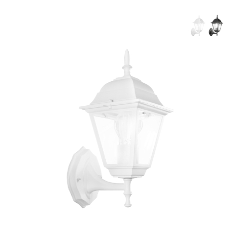 Kinkiet zewnętrzny latarnia styl klasyczny aluminium szkło Roma Uplight Promocja