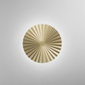 Kinkiet LED okrągły z metalu plisowanego w stylu vintage Anadara Oferta