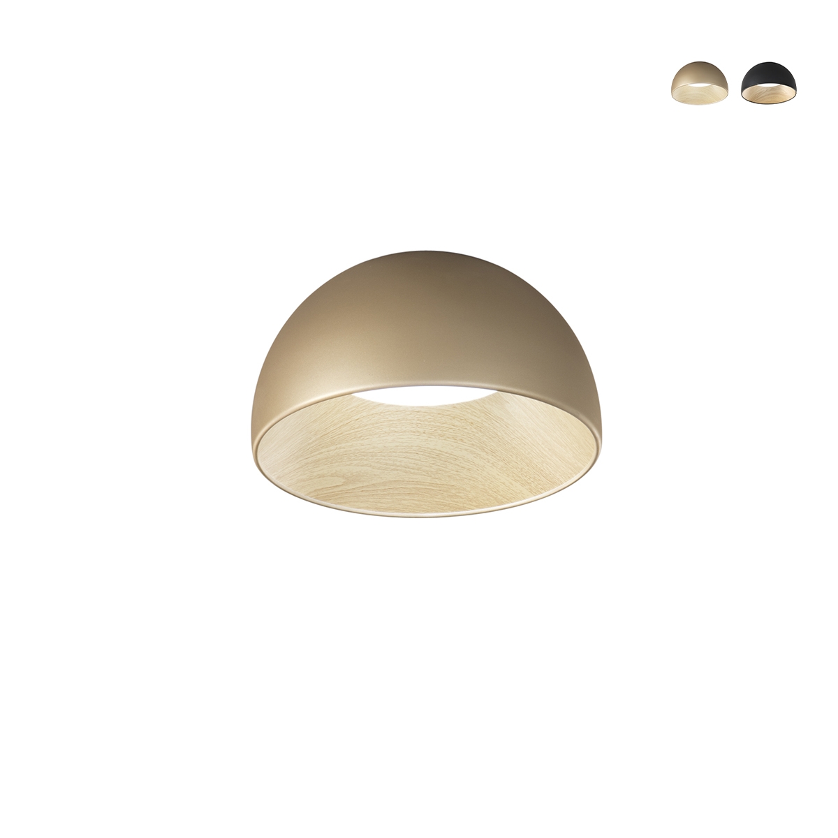 Okrągła sufitowa lampa LED metalowa 35cm z regulowanym oświetleniem Coco Promocja Okrągła sufitowa lampa LED metalowa 35cm z regulowanym oświetleniem Coco Promocja