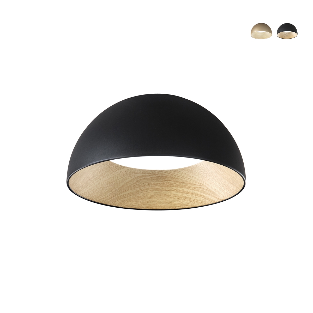 Okrągła plafoniera 50cm z metalu z regulowanym światłem LED Coco Promocja Okrągła plafoniera 50cm z metalu z regulowanym światłem LED Coco Promocja