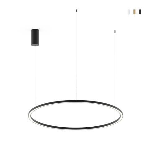 Lampa wisząca LED okrągła aluminiowa 120 cm Hoop Promocja