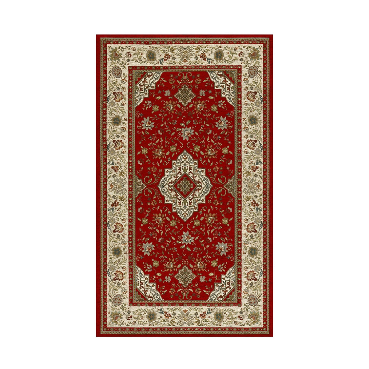 Dywan orientalny w stylu perskim czerwony Tabriz Promocja
