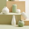 Wazon z porcelany do kwiatów i roślin, nowoczesny design, biały Atena Sprzedaż