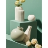 Wazon z porcelany do kwiatów i roślin, nowoczesny design, biały Atena Sprzedaż