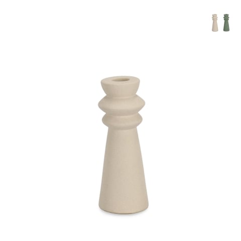 Nowoczesny świecznik z piaskowanej porcelany 5x16 Freyr Promocja