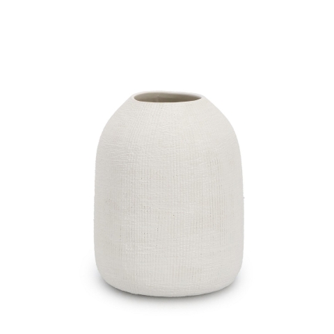 Biały ceramiczny doniczka cylindryczna Ø15,8x19,5 cm Papyrus Promocja