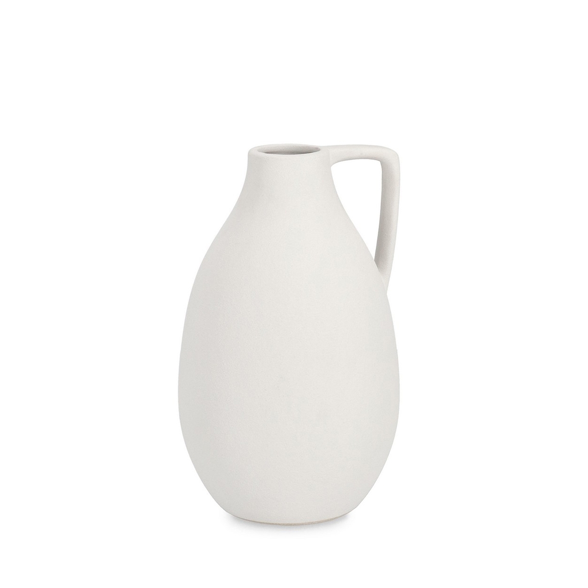Nowoczesna biała doniczka z porcelany Ø14x24cm Freyr Promocja