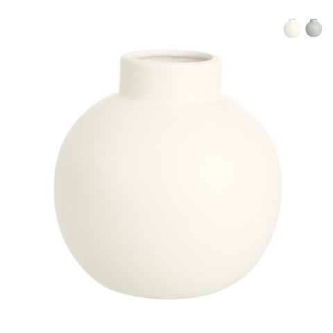 Wazon nowoczesny design, kula z szyjką butelki z porcelany Althea Promocja
