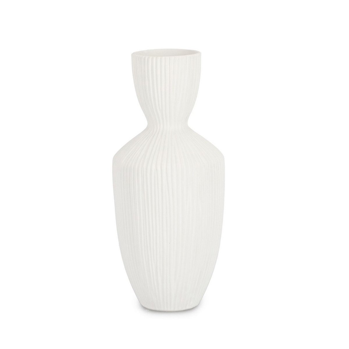 Ceramiczna doniczka dekoracyjna na kwiaty i rośliny domowe, biała Striped Promocja Ceramiczna doniczka dekoracyjna na kwiaty i rośliny domowe, biała Striped Promocja