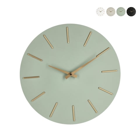 Zegar ścienny złote wskazówki nowoczesny okrągły 40cm Timeline Promocja