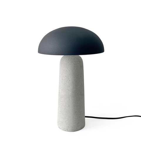 Lampa stołowa nowoczesny design szary 25x39,5 Delphine Promocja