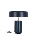 Lampa biurkowa w stylu vintage, metalowa niebieska Kaithal Promocja