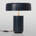 Lampa biurkowa w stylu vintage, metalowa niebieska Kaithal Sprzedaż