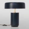 Lampa biurkowa w stylu vintage, metalowa niebieska Kaithal Sprzedaż