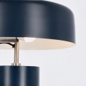 Lampa biurkowa w stylu vintage, metalowa niebieska Kaithal Sprzedaż