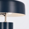 Lampa biurkowa w stylu vintage, metalowa niebieska Kaithal Sprzedaż