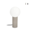 Lampa stołowa w stylu minimalistycznym Ø15x30 cm, szklany, okrągły abażur Delphine Promocja